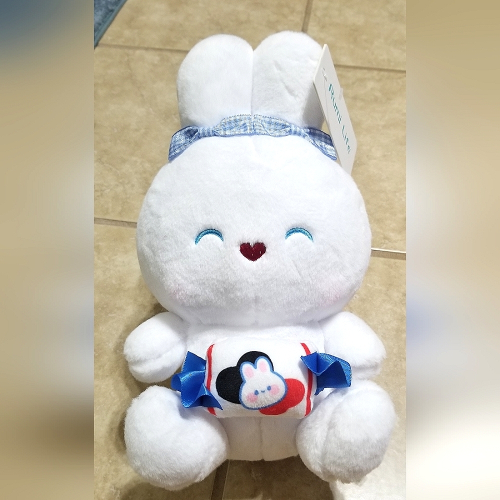 Rumi Life White Rabbit Candy Bunny Plush